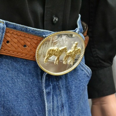 MONTANA SILVERSMITH - Boucle de ceinture Mountains Western