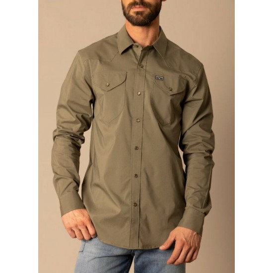 KIMES RANCH - Chemise Blackout - Army