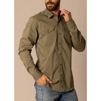 KIMES RANCH - Chemise Blackout - Army