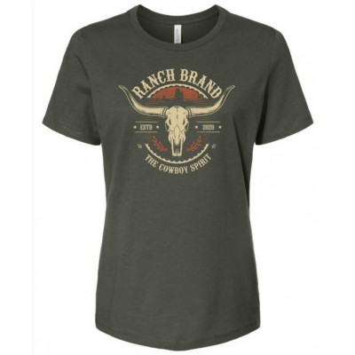 RANCH BRAND - T-Shirt Femme Desert Skull - Army