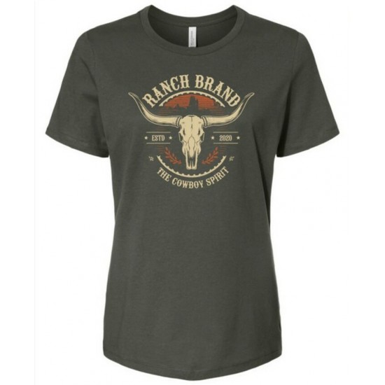 RANCH BRAND - T-Shirt Femme Desert Skull - Army