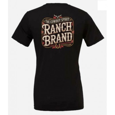 RANCH BRAND - T-shirt Homme Stampede - Noir