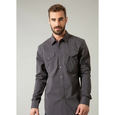 KIMES RANCH - Chemise Blackout - Charcoal