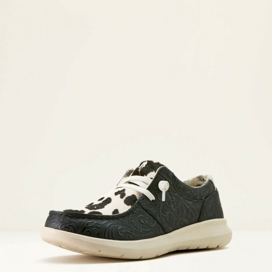 ARIAT - Chaussures femme HILO - Floral Emboss Noir