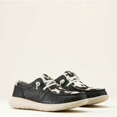 ARIAT - Chaussures femme HILO - Floral Emboss Noir