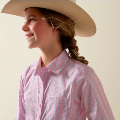 ARIAT - Chemise Kirby pour Fille - Lavande Rose