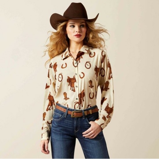 ARIAT - Chemise Homestyle - Rodeo Spur Print