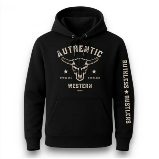 RUTHLESS RUSTLERS - Hoodie Authentic pour Homme - Noir