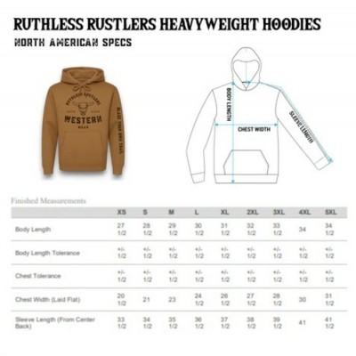 RUTHLESS RUSTLERS - Hoodie Authentic pour Homme - Noir