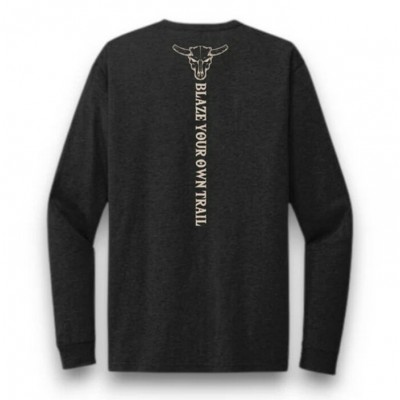 RUTHLESS RUSTLERS - T-Shirt Manches Longues Western Wear - Noir