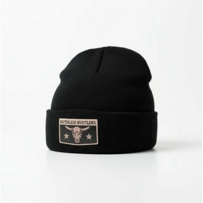 RUTHLESS RUSTLERS - Tuque Maverick Cuff - Noir