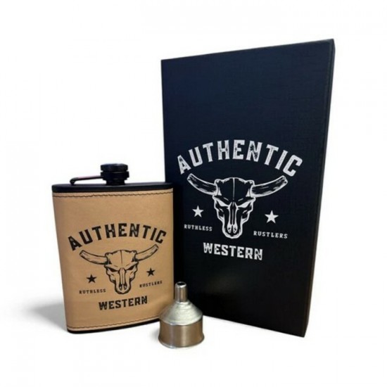 RUTHLESS RUSTLERS - Ensemble Flasque de Poche Authentic - Tan