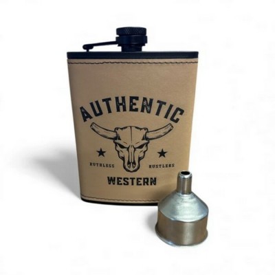 RUTHLESS RUSTLERS - Ensemble Flasque de Poche Authentic - Tan