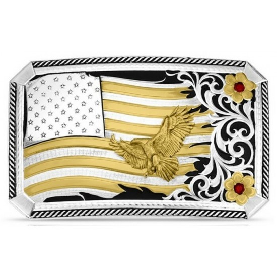 MONTANA SILVERSMITH - Boucle de ceinture Noble Pride American Made