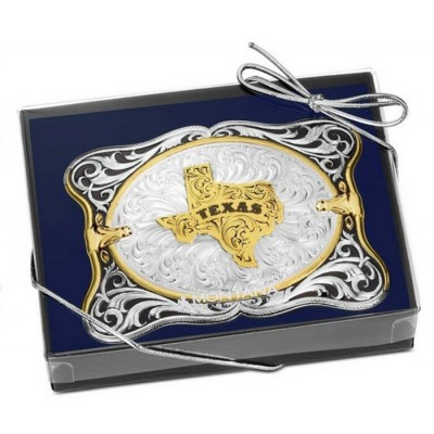MONTANA SILVERSMITH - Boucle de ceinture The Cattlemen State of Texas