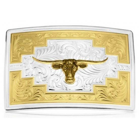 MONTANA SILVERSMITH - Boucle de ceinture SantaFe Sunrise Longhorn
