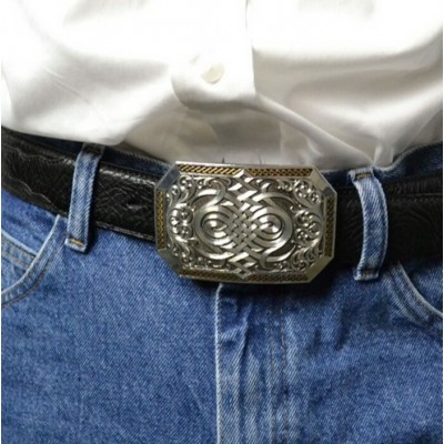MONTANA SILVERSMITH - Boucle de ceinture Antiqued Two Tone Celtic Knot