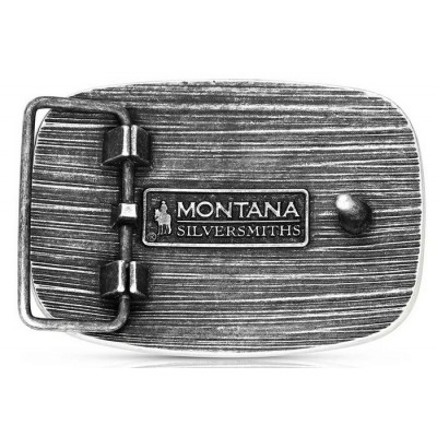MONTANA SILVERSMITH - Boucle de ceinture Western Patriotic Longhorn