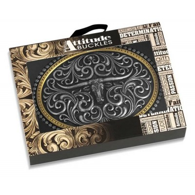 MONTANA SILVERSMITH - Boucle de ceinture Two Tone Stockyard
