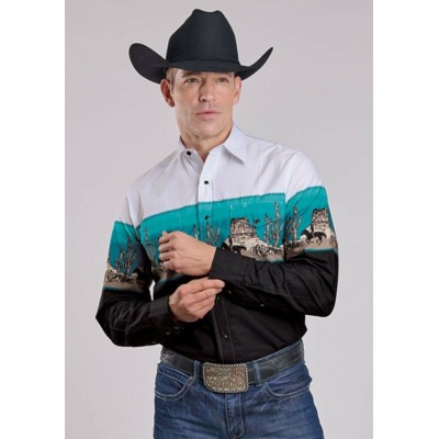 STETSON - Chemise en popeline vintage
