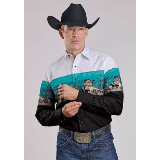 STETSON - Chemise en popeline vintage
