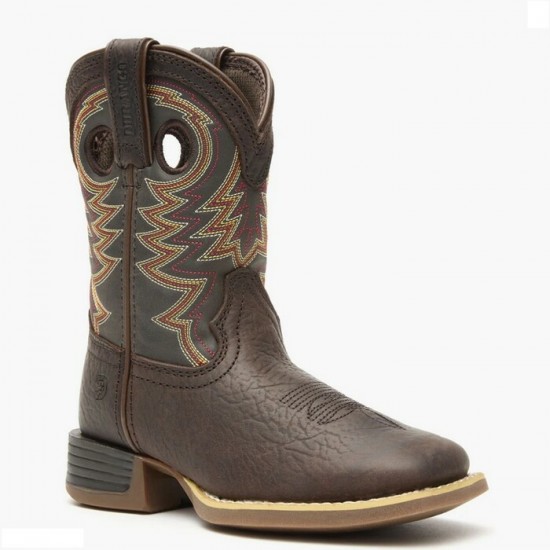 DURANGO - Collection Enfants, Lil Rebel Pro DBT0219 - Brun Foncé et Bleu