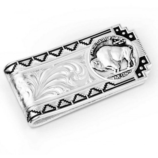 MONTANA SILVERSMITH - Pince à billets Buffalo Nickel Southwestern