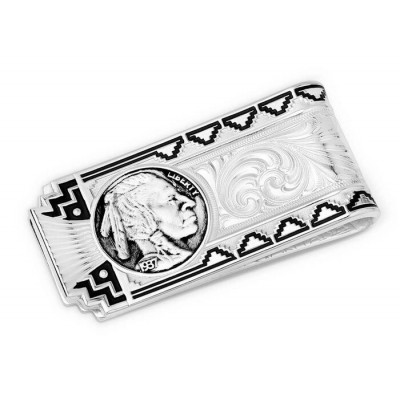 MONTANA SILVERSMITH - Pince à billets Buffalo Nickel Southwestern