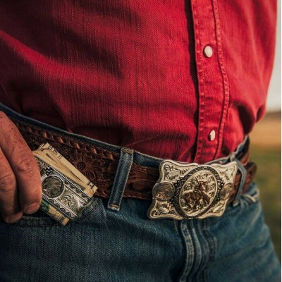 MONTANA SILVERSMITH - Pince à billets Buffalo Nickel Southwestern