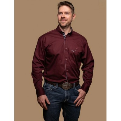 RANCH BRAND - Chemise pour Homme - Bourgogne