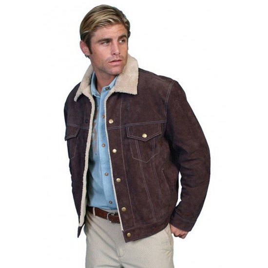 SCULLY - Veste de Jeans pour Homme - Chocolat