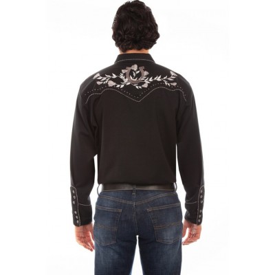 SCULLY - Chemise à motif pour Homme - Noir