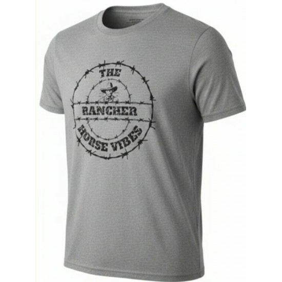 HORSE VIBES - T-Shirt The Rancher - Gris