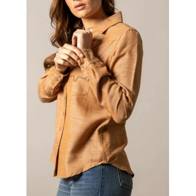KIMES RANCH - Chemise Lacy - Tabac