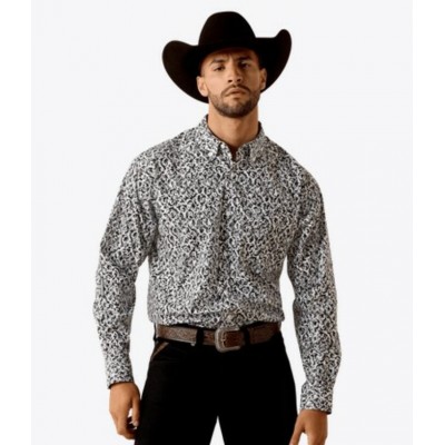 ARIAT - Chemise Team Janson Coupe Classique - Gris...