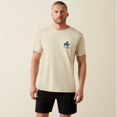 ARIAT - T-Shirt Liberté Divisée Peinte - Naturel