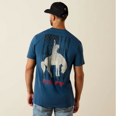 ARIAT - T-Shirt Flag Bronco - Key Largo