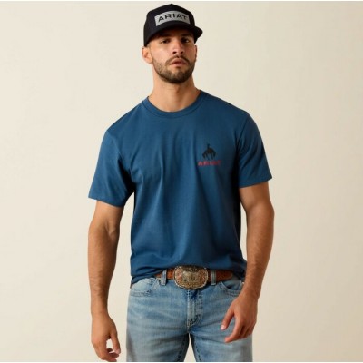 ARIAT - T-Shirt Flag Bronco - Key Largo