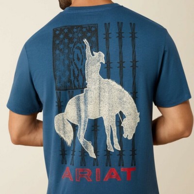 ARIAT - T-Shirt Flag Bronco - Key Largo