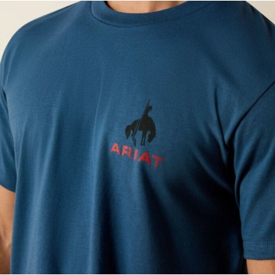 ARIAT - T-Shirt Flag Bronco - Key Largo