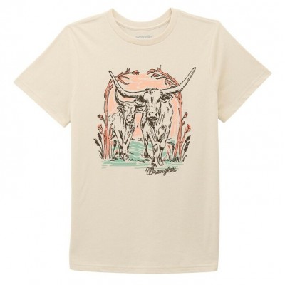 Wrangler® - T-Shirt Longhorn - Bouleau Argenté