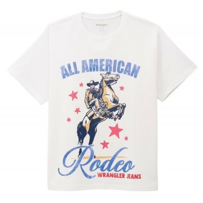 Wrangler® - T-Shirt All American - Blanc...
