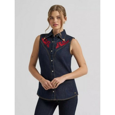 Wrangler® - Chemise de Jeans Brodé Lainey Wilson x Wrangler