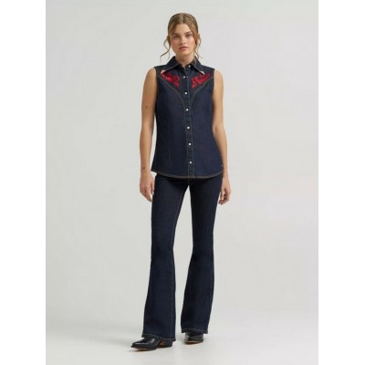 Wrangler® - Chemise de Jeans Brodé Lainey Wilson x Wrangler