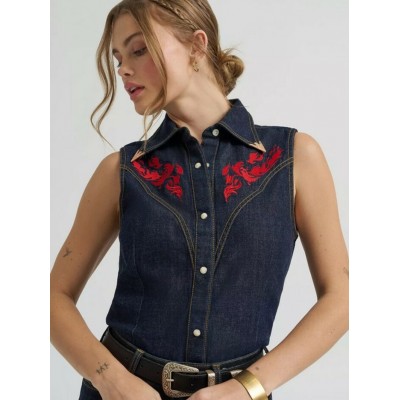 Wrangler® - Chemise de Jeans Brodé Lainey Wilson x Wrangler
