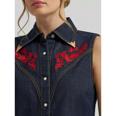 Wrangler® - Chemise de Jeans Brodé Lainey Wilson x Wrangler