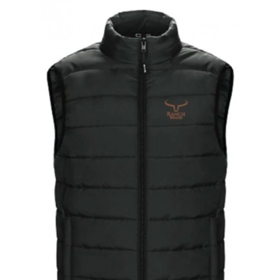 RANCH BRAND - Veste Légère Sans Manches - Noir et Cuivre