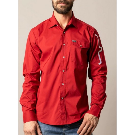 KIMES RANCH - Chemise Talbott - Rouge
