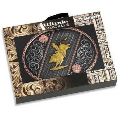 MONTANA SILVERSMITH - Boucle de ceinture Tri Color Rodeo 