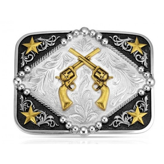 MONTANA SILVERSMITH - Boucle de ceinture Six Shooter